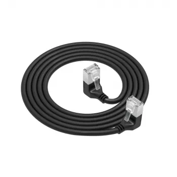 Tinklo kabelis ACT DA5905 Cat6a U/FTP (STP) RJ-45 – RJ-45 5 m juodas