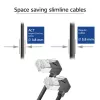 ACT DA6900 Cat6a U/FTP (STP) tinklo kabelis Juodas 0,5 m su RJ-45 auksuotais kontaktais