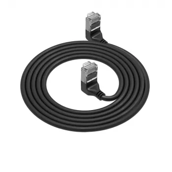 ACT tinklo kabelis DA6951 Cat6a U/FTP (STP) juodas 1,5 m su RJ-45 jungtimis, paauksuotais kontaktais