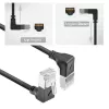 Tinklo kabelis ACT DA7900 Cat6a U/FTP (STP) juodas 0,5 m su RJ-45 jungtimis, paauksuotais kontaktais