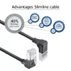 Tinklo kabelis ACT DA7900 Cat6a U/FTP (STP) juodas 0,5 m su RJ-45 jungtimis, paauksuotais kontaktais
