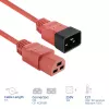 Maitinimo laidas ACT C20–C21 IEC60320 raudonas 3 m, 16 A, 250 V