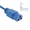 Maitinimo laidas ACT C20–C21 IEC60320 mėlynas 16A 250V 2,5m