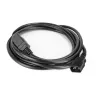 Maitinimo laidas ACT C14 į C21 IEC60320 juodas 1 m, 250 V, 10 A