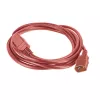 Maitinimo laidas ACT C14 – C21 IEC60320 raudonas 1,5 m, 250 V 10 A