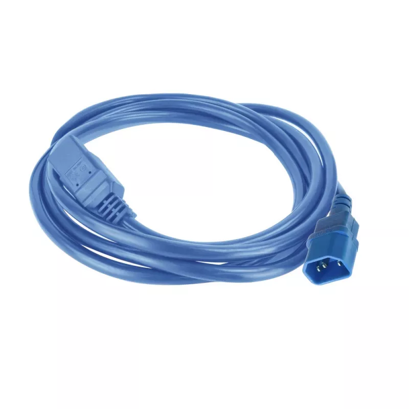 Maitinimo laidas ACT C14 į C21 IEC60320 mėlynas 1,5 m, 250 V 10 A