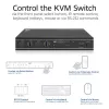 KVM jungiklis ACT 2 prievadų USB-C/HDMI 4K@60Hz AC7922 su USB klaviatūra/pele, HDMI vaizdu, 100W PD