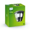 Philips myGarden Creek sieninis šviestuvas 60W E27 be lemputės, juodas, metalas, IP44, sodui, terasai, II klasė