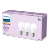 Philips LED kaitrinė lemputė matinė 60W A60 E27 x3, 7 W, 60 W, E27, 806 lm, 15000 h, Šilta balta