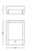 Philips Arbour LED lauko sieninis šviestuvas 3,8W, antracitas, metalas, IP44, su judesio davikliu