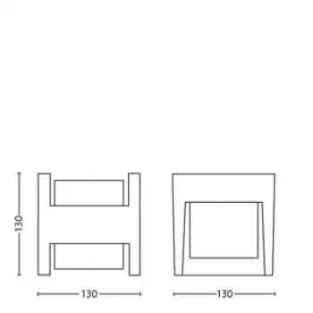 Signify Philips Arbour sieninis lauko šviestuvas 3.8W LED antracitas