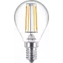 Philips LED kaitrinė žvakė skaidri 40W P45 E14 x6, 4.3 W, 40 W, E14, 470 lm, 15000 h