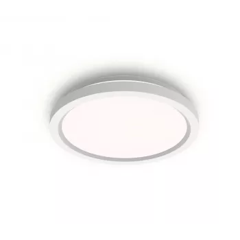 Philips LED lubinis šviestuvas 24W su nuotolinio valdymo pultu, apvalus baltas, 2700K, 220-240V