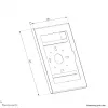 Tablet dėklas Neomounts WL15-601BL1, 10,9–11 col. (25,4–27,9 cm), užrakinamas, juodas, universalus