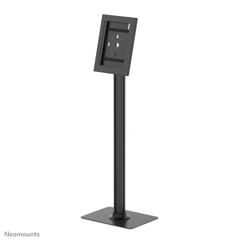 Neomounts FL15-627BL1 – universalus užrakinamas grindų stovas planšetėms, juodas, max 3 kg