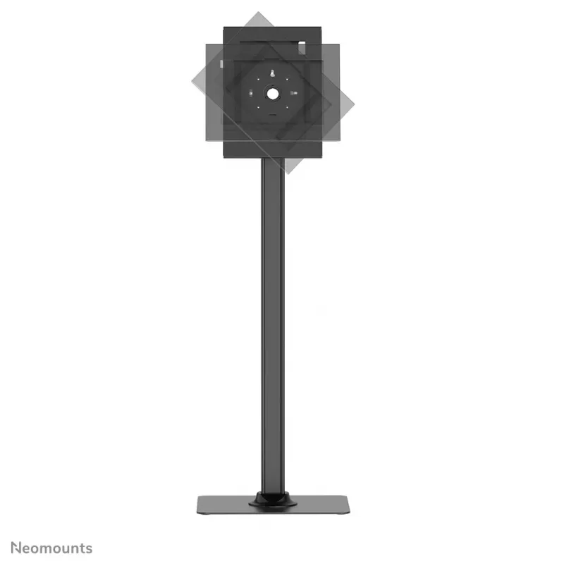 Neomounts FL15-627BL1 – universalus užrakinamas grindų stovas planšetėms, juodas, max 3 kg