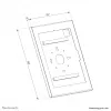Neomounts WL15-602BL1 užrakinamas universalus planšetinio kompiuterio dėklas 12,4–13 colių (31,5–33 cm) ekranams, juodas