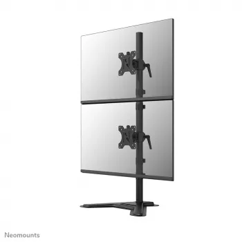 Neomounts DS45-600BL2V dviejų monitorių stovas, 10–32 col., VESA 75×75–100×100, max 9 kg, laisvai pastatomas, juodas