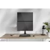 Neomounts DS45-600BL2V dviejų monitorių stovas, 10–32 col., VESA 75×75–100×100, max 9 kg, laisvai pastatomas, juodas