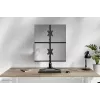 Neomounts DS45-600BL2V dviejų monitorių stovas, 10–32 col., VESA 75×75–100×100, max 9 kg, laisvai pastatomas, juodas