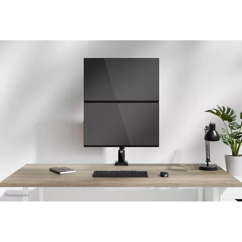 Neomounts DS60-600BL2V Dviguba monitoriaus rankena 10-32 colių, Gnybtas/Anga, 9 kg, 25,4 cm (10 col.), 81,3 cm (32 col.), 100 x 100 mm, Juoda