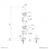 Neomounts DS60-600BL2V Dviguba monitoriaus rankena 10-32 colių, Gnybtas/Anga, 9 kg, 25,4 cm (10 col.), 81,3 cm (32 col.), 100 x 100 mm, Juoda