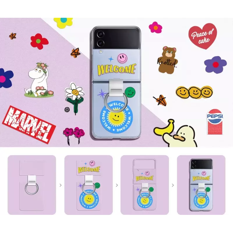 Samsung EF-OF721CTEGWW Skaidrus dangtelis su žiedu Galaxy Z Flip4
