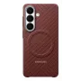 Samsung M1 Carbon Magnet Coralred dėklas Samsung Galaxy S26, raudonas