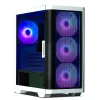 Korpusas Zalman M4 WHITE Mini Tower, juodas/baltas