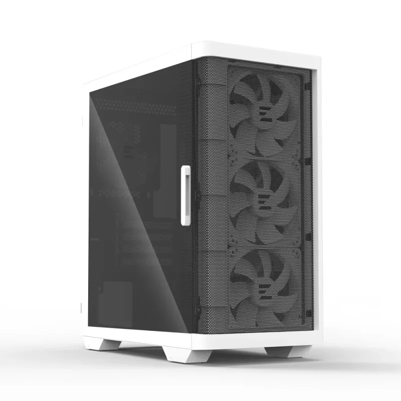 Korpusas Zalman M4 WHITE Mini Tower, juodas/baltas