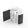 Korpusas Zalman M4 WHITE Mini Tower, juodas/baltas