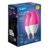 TP-Link Tapo L430C išmanioji lemputė, 2 vnt., daugiaspalvė, E14