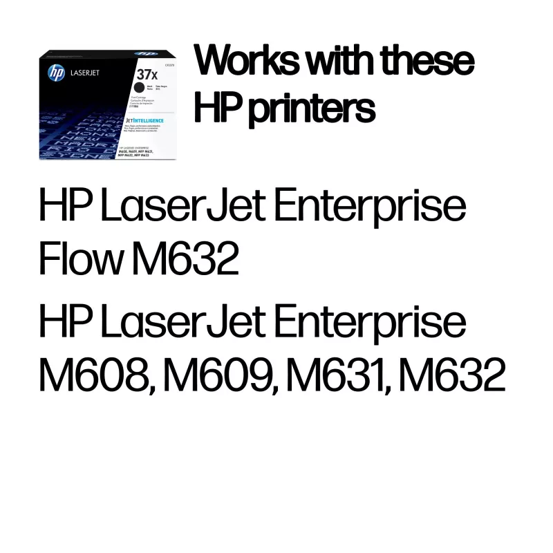 HP 37X High Yield juodas originalus LaserJet kasetė, 25000 puslapių, juoda, 1 vnt.