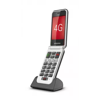 Emporia SIMPLICITYglam.4G 7.11 cm (2.8 colio) 106 g Juodas senjorų telefonas