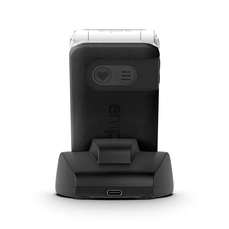 Emporia SIMPLICITYglam.4G 7.11 cm (2.8 colio) 106 g Juodas senjorų telefonas
