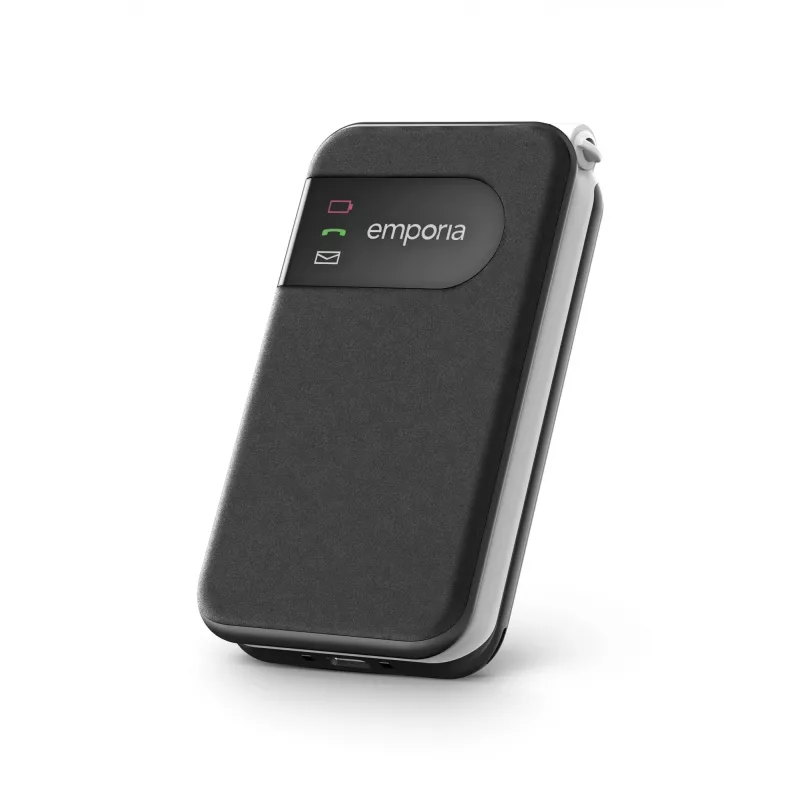Emporia SIMPLICITYglam.4G 7.11 cm (2.8 colio) 106 g Juodas senjorų telefonas