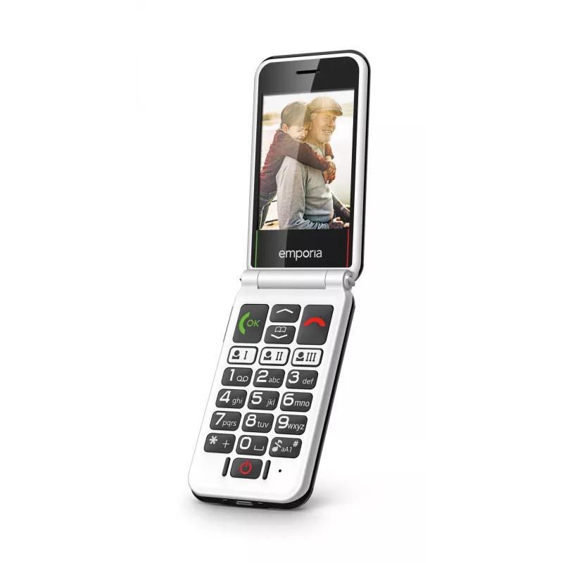 Emporia SIMPLICITYglam.4G 7.11 cm (2.8 colio) 106 g Juodas senjorų telefonas