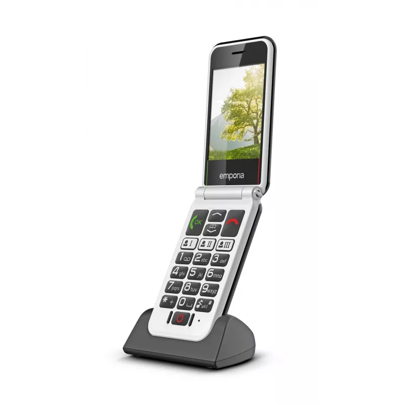 Emporia SIMPLICITYglam.4G 7.11 cm (2.8 colio) 106 g Juodas senjorų telefonas