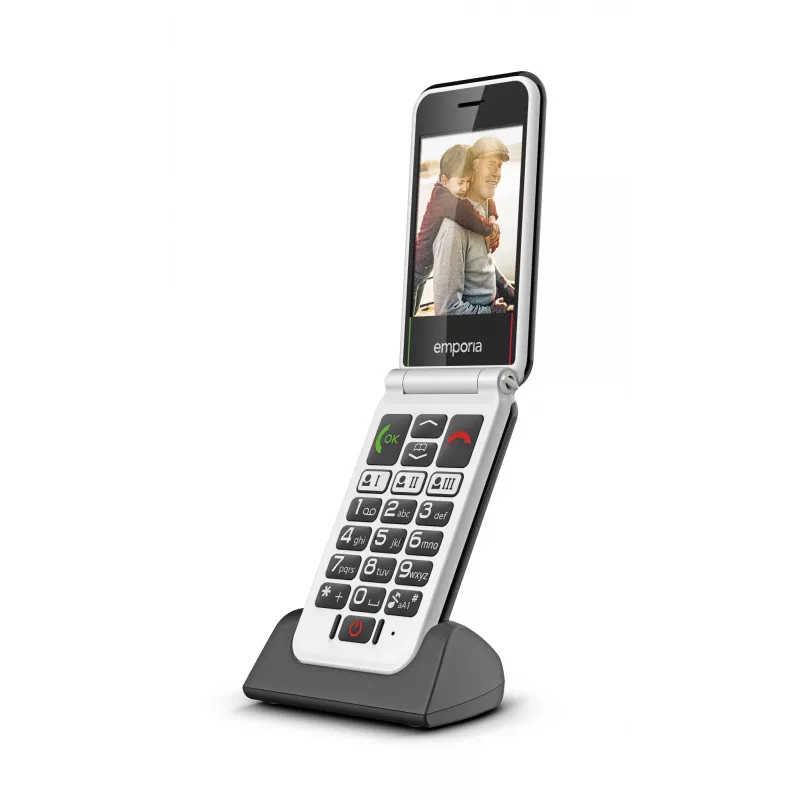 Emporia SIMPLICITYglam.4G 7.11 cm (2.8 colio) 106 g Juodas senjorų telefonas