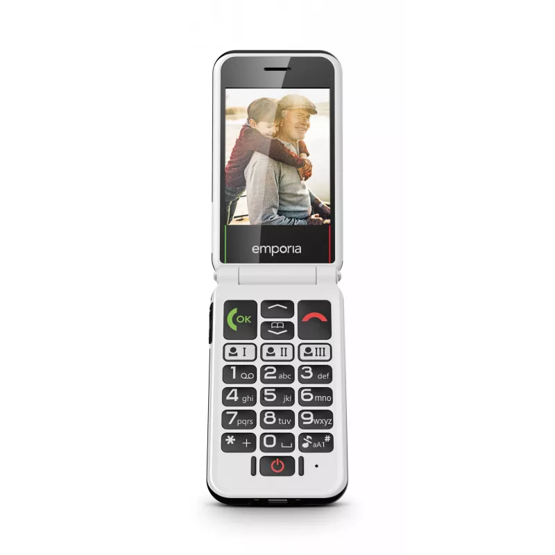 Emporia SIMPLICITYglam.4G 7.11 cm (2.8 colio) 106 g Juodas senjorų telefonas