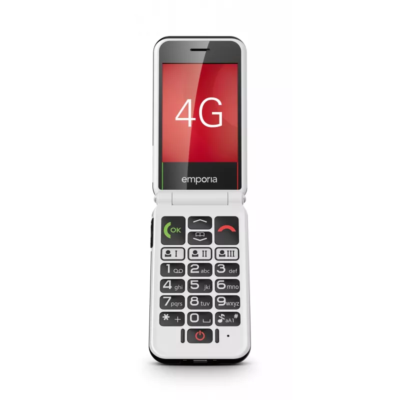 Emporia SIMPLICITYglam.4G 7.11 cm (2.8 colio) 106 g Juodas senjorų telefonas