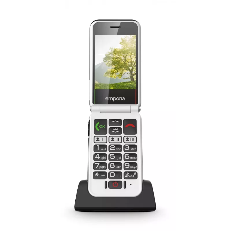Emporia SIMPLICITYglam.4G 7.11 cm (2.8 colio) 106 g Juodas senjorų telefonas