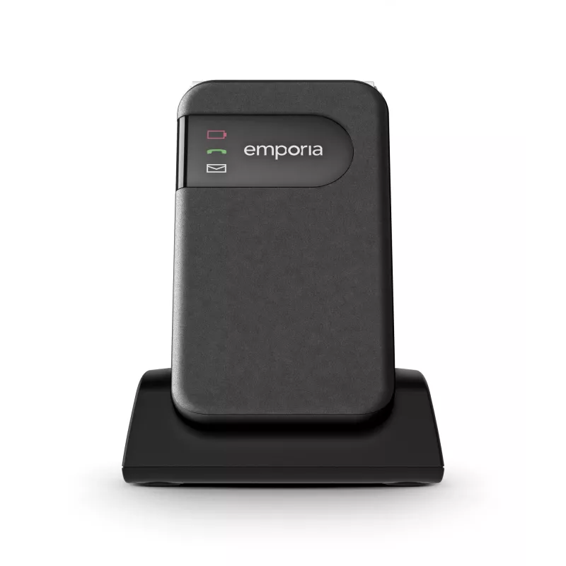 Emporia SIMPLICITYglam.4G 7.11 cm (2.8 colio) 106 g Juodas senjorų telefonas