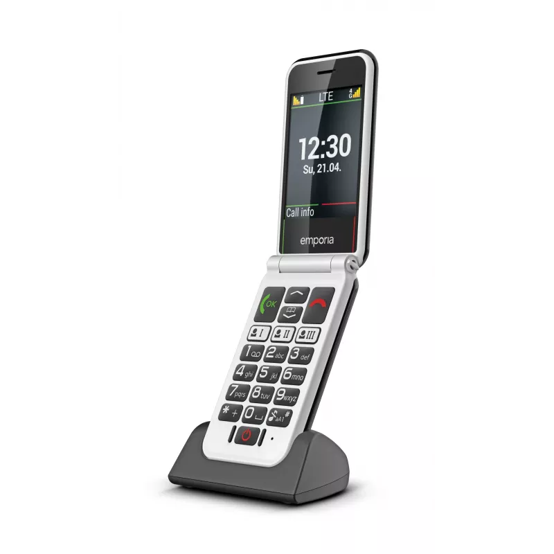 Emporia SIMPLICITYglam.4G 7.11 cm (2.8 colio) 106 g Juodas senjorų telefonas