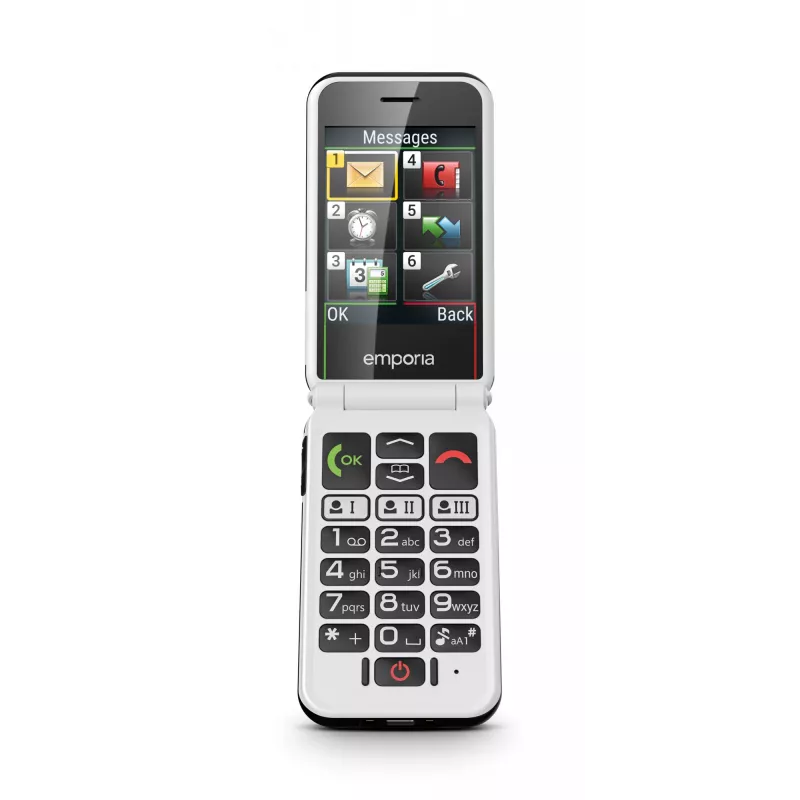 Emporia SIMPLICITYglam.4G 7.11 cm (2.8 colio) 106 g Juodas senjorų telefonas