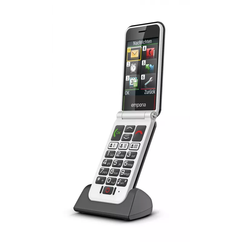 Emporia SIMPLICITYglam.4G 7.11 cm (2.8 colio) 106 g Juodas senjorų telefonas