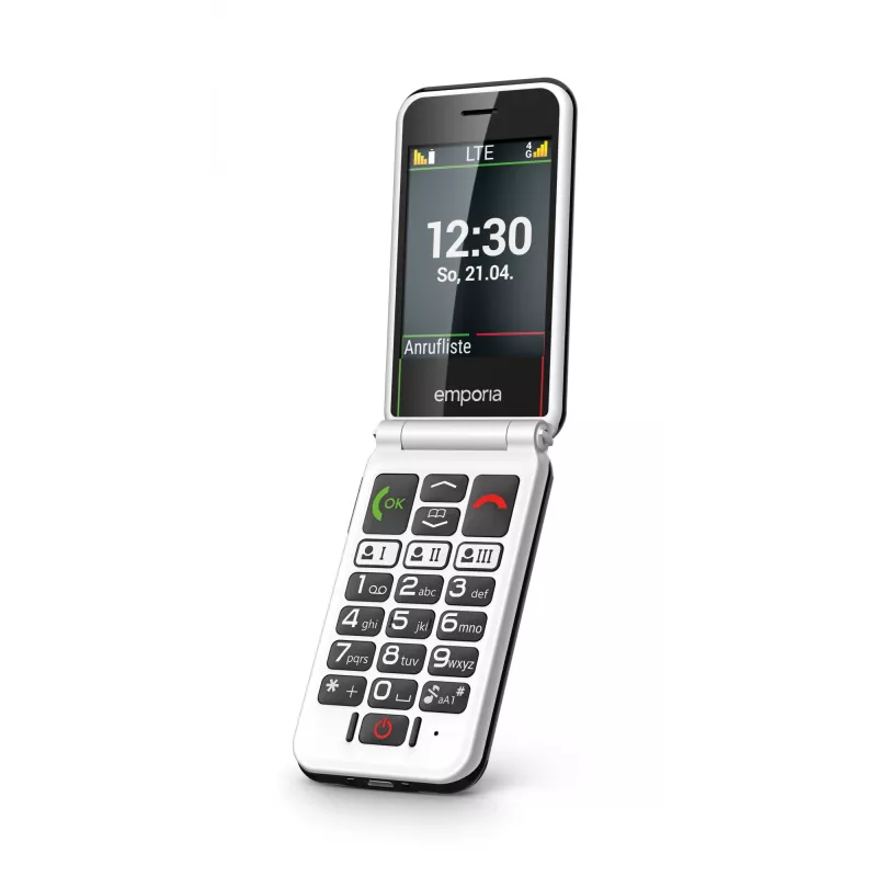 Emporia SIMPLICITYglam.4G 7.11 cm (2.8 colio) 106 g Juodas senjorų telefonas