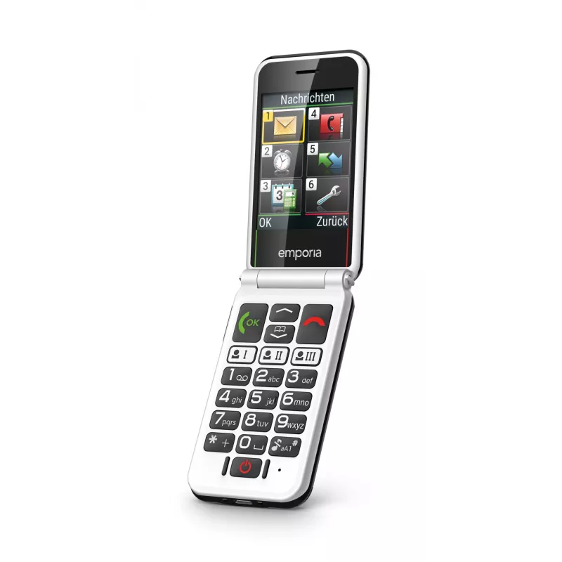 Emporia SIMPLICITYglam.4G 7.11 cm (2.8 colio) 106 g Juodas senjorų telefonas
