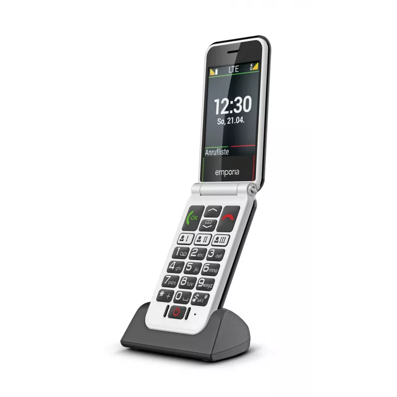 Emporia SIMPLICITYglam.4G 7.11 cm (2.8 colio) 106 g Juodas senjorų telefonas