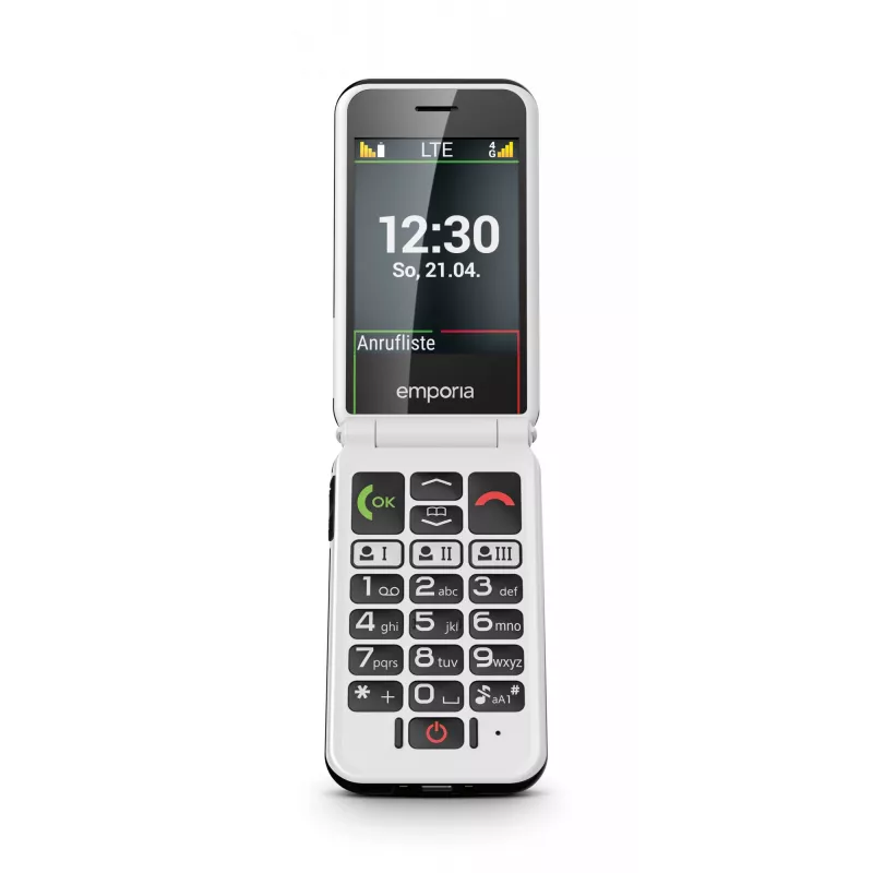 Emporia SIMPLICITYglam.4G 7.11 cm (2.8 colio) 106 g Juodas senjorų telefonas